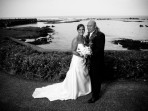 Kona Sea Wall, Bride and Groom