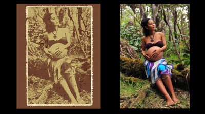 Old Fashioned Hawaii Maternity Portrait