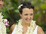 Royal Kona Wedding, Smiling Bride