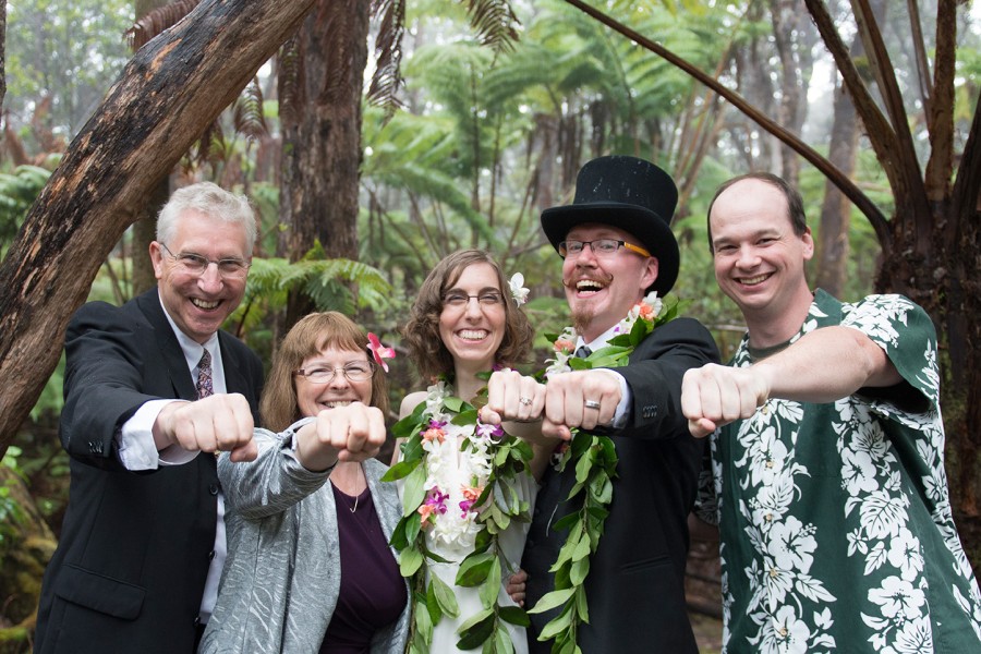 Big Island Wedding in Volcano, Family and Friends